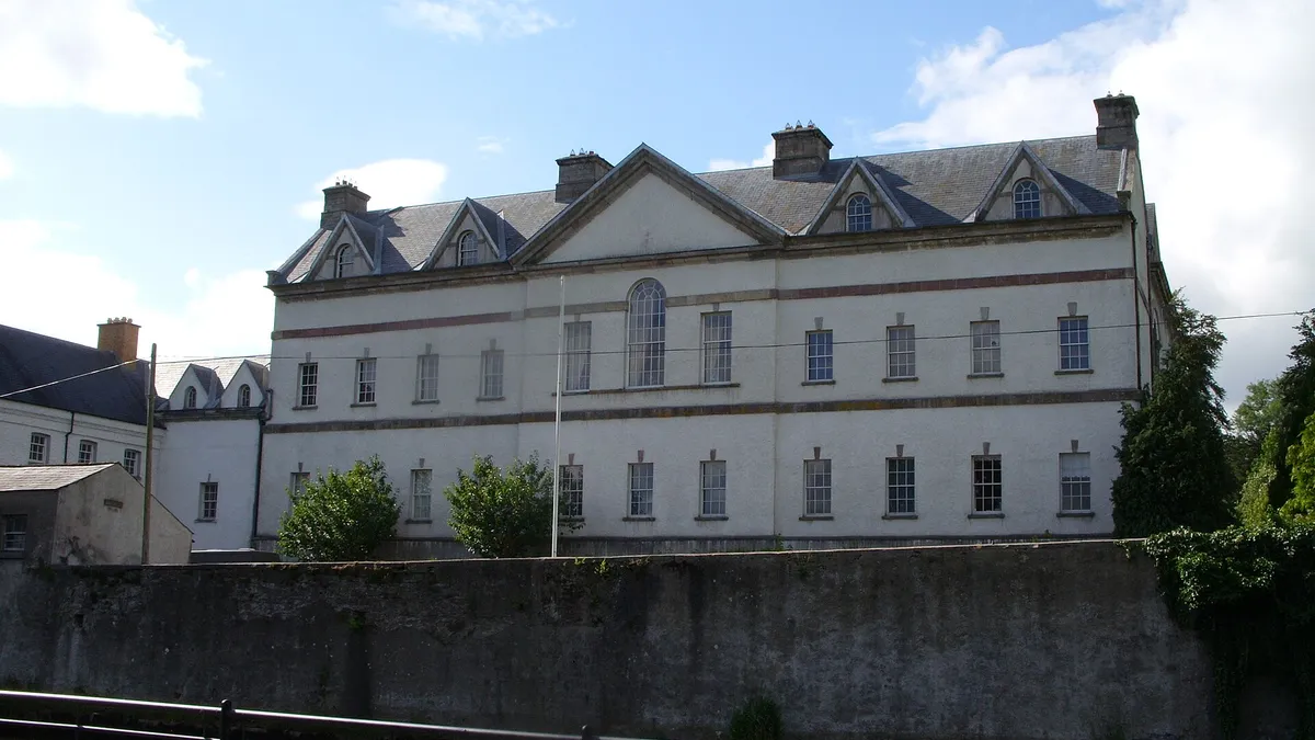 The long stone front of King House in Boyle, County Roscommon