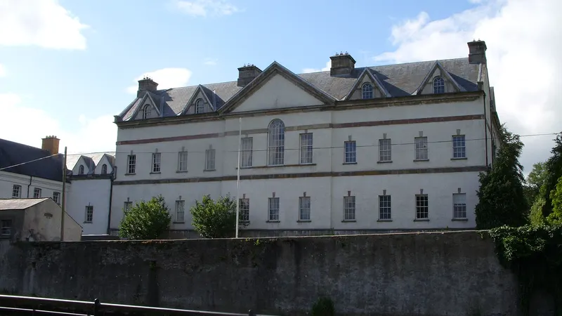 The long stone front of King House in Boyle, County Roscommon