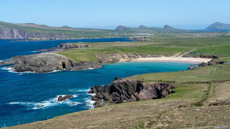 The beach and cliffs at Slea Head on the Dingle peninsula