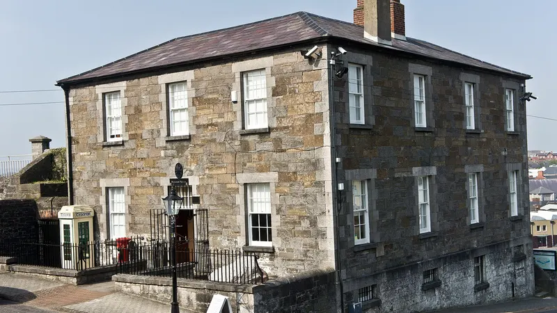 The stone barracks at Millmount above Drogheda, County Louth