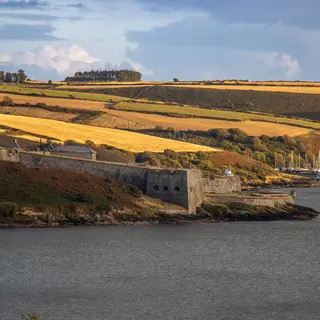 Kinsale harbour with Charles Fort on the far shore