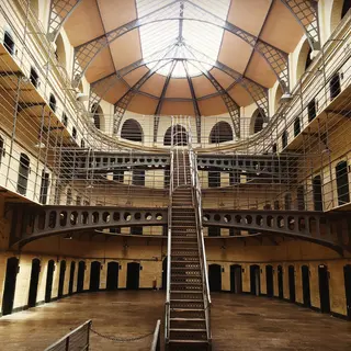 The landing and cells inside Kilmainham Gaol