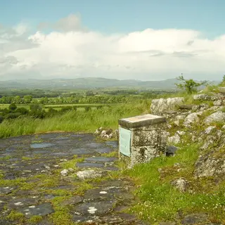 Sarsfield's Rock with the Slieve Felim mountains behind, County Limerick
