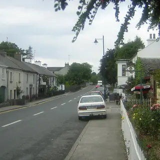 The main street through the village of Glasson, County Westmeath