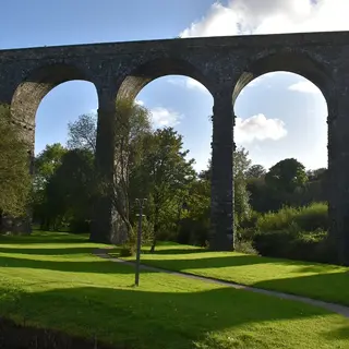 The stone arches of the Kilmacthomas viaduct that carries the Waterford Greenway