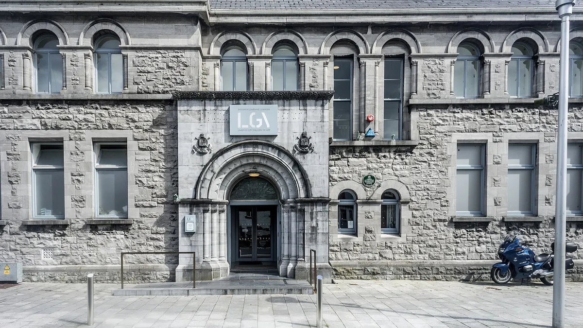 The stone frontage of Limerick City Gallery of Art