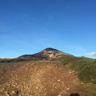 The bare cone of the Great Sugar Loaf rising out of the heather