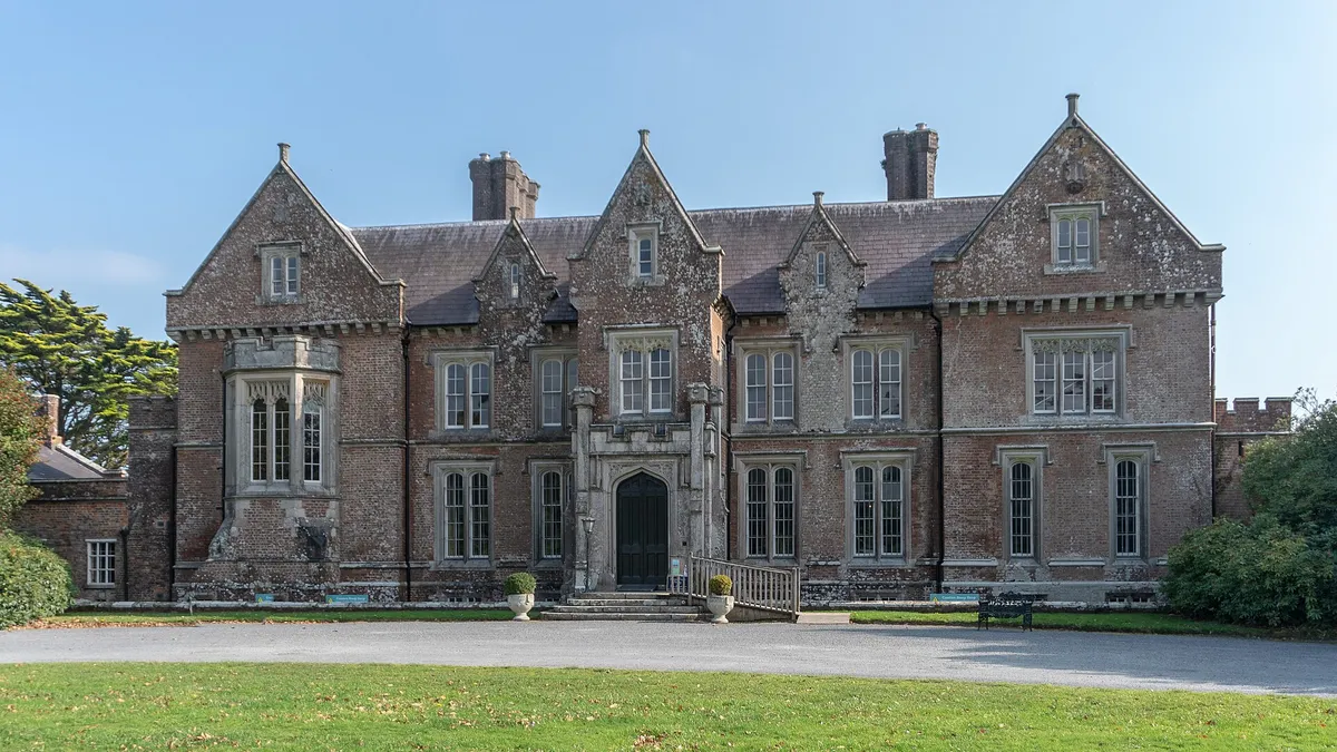 The Tudor revival front of Wells House, County Wexford