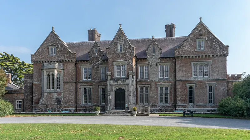 The Tudor revival front of Wells House, County Wexford