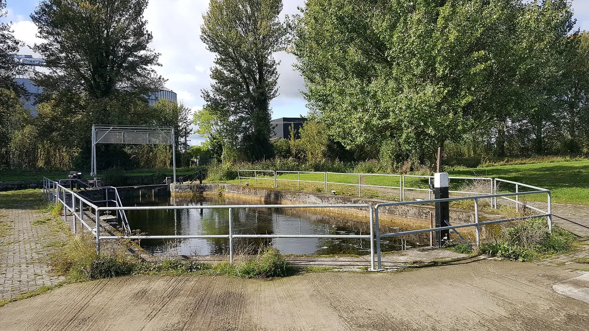 The dry dock on the Barrow navigation at Athy, County Kildare