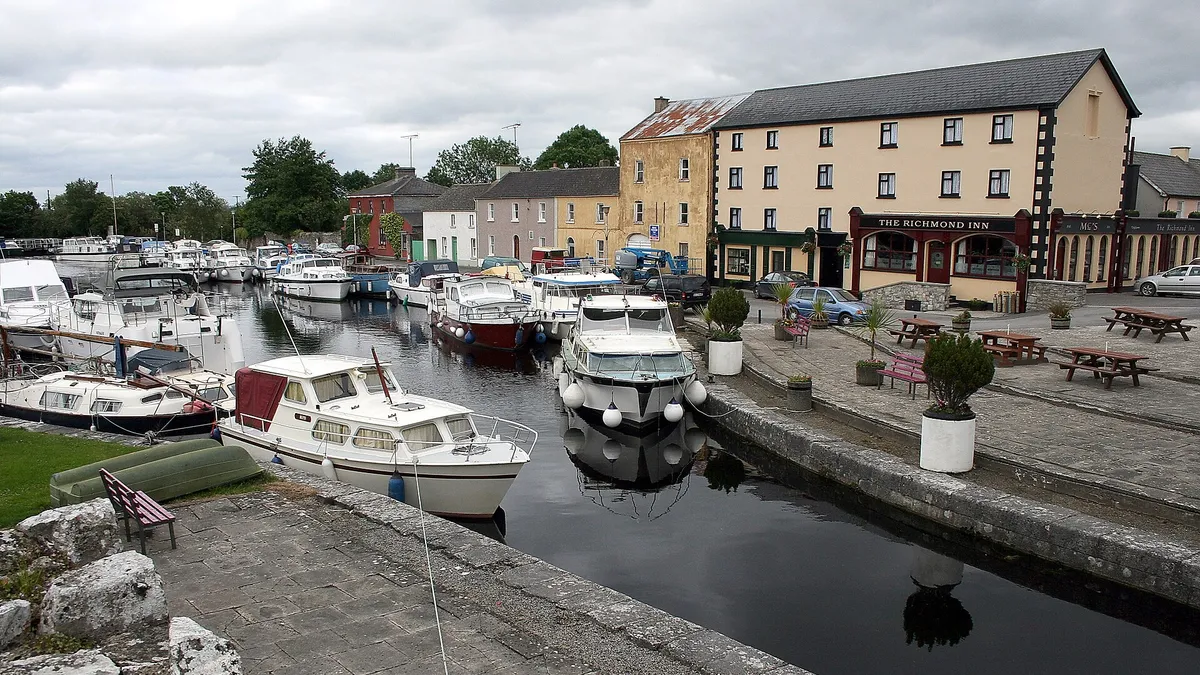 Cloondara Harbour on the Royal Canal, County Longford