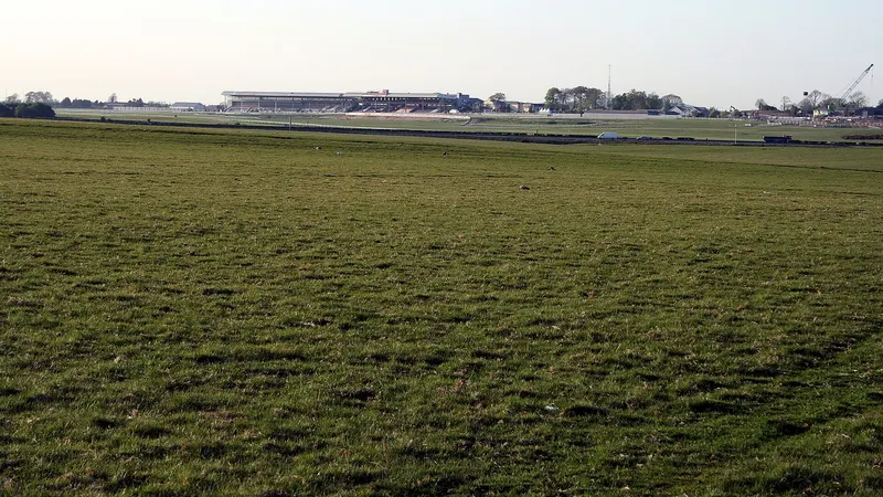 The Curragh racecourse on the Curragh, County Kildare