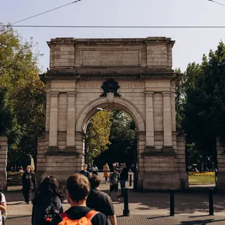 The Fusiliers' Arch at the corner of St Stephen's Green